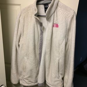 Fuzzy North Face jacket